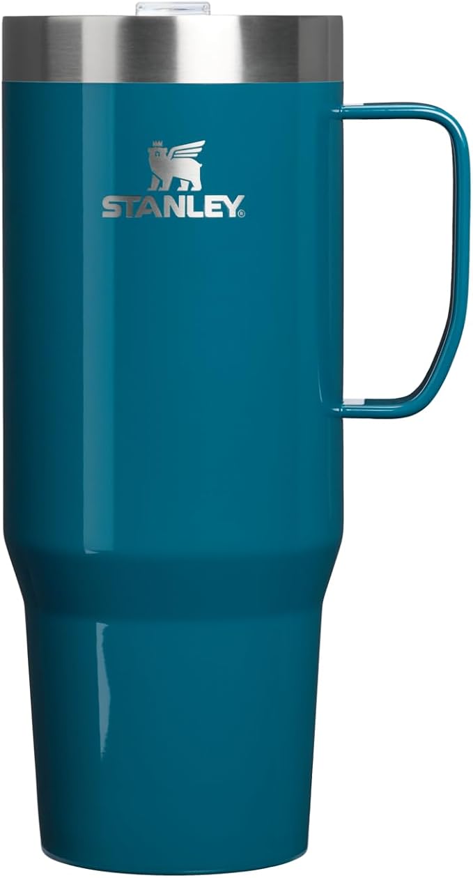 STANLEY The Everyday Suburban Mug | 30 oz | Drink Through Lid | Cup for Coffee, Tea and Drinks | Insulated Stainless Steel Coffee Mug | BPA-Free | Coastal Teal Gloss by Unknown