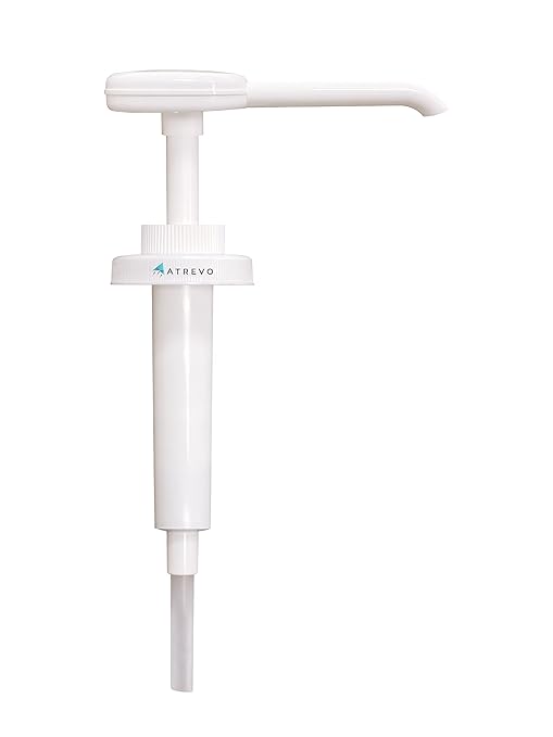 Syrup Pump Dispenser for Hershey's Gallon - Pump for Syrup Bottle, High Viscosity Pourer, Sturdy Syrup Pump Bottle, Fits Standard Half Gallon Bottles, Condiments, Individually Pack, 53 mm