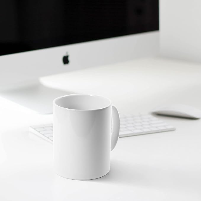 Large Coffee Mugs, 22 OZ(650ml) Extra Coffee Mug Set of 2, Smooth Ceramic Boss Cups, Big Capacity and Large Handle, for Dad Men, White - Image 4