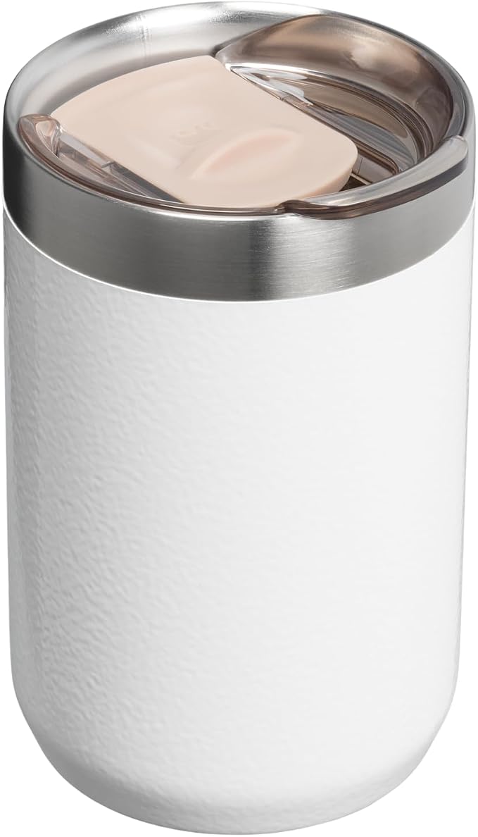 STANLEY Everyday Camp Cup 12 oz | Drink Through Lid | Cup for Coffee, Tea and Drinks | Insulated Stainless Steel | BPA-Free | Hammertone Frost - Image 3