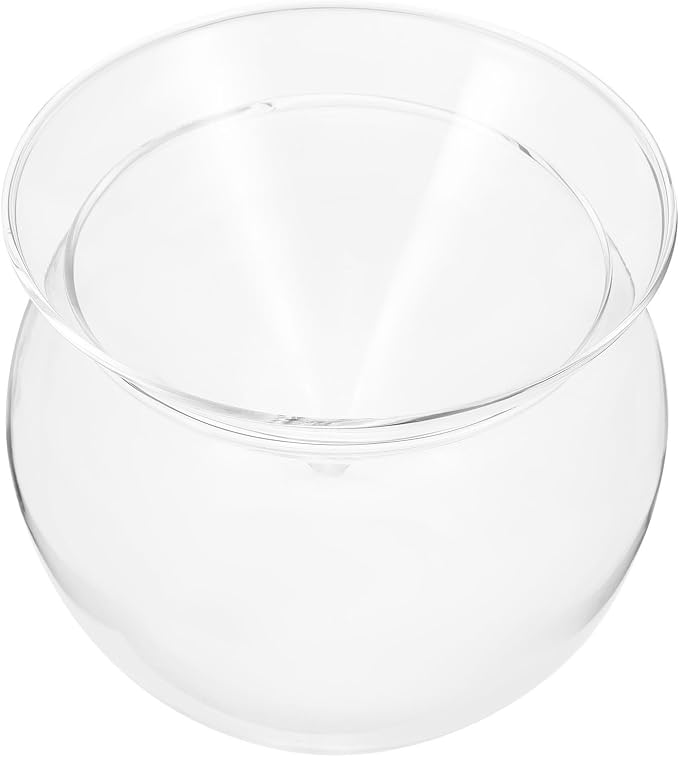 PATKAW Creative round Cocktail Cup Made of High Borosilicate Material, Easy to Hold and Clean, for Home or Dessert Shop Use, Practical Glassware for Chilled Drinks by PATKAW