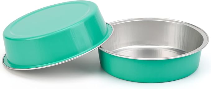 Beasea Elegant Blue 8 Oz Mini Pie Pans Tart Pans Tin Baking Tins with Lids, 4 Inch 20 Pack Disposable Baking Pans For Cake Tart Quiche - Image 4