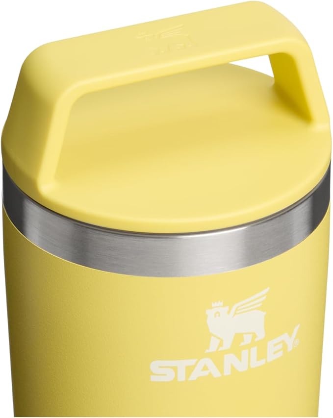 STANLEY Cafe To Go Travel Mug 20 oz | Leakproof Two-Part Drink Through Lid | Tumbler Cup for Coffee, Tea and Drinks | Insulated Stainless Steel Coffee Mug | BPA-Free | Daffodil - Image 5