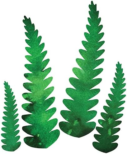 Crystal Candy Wafer Paper Garden Ferns, Rounded Green by CRYSTAL+CANDY