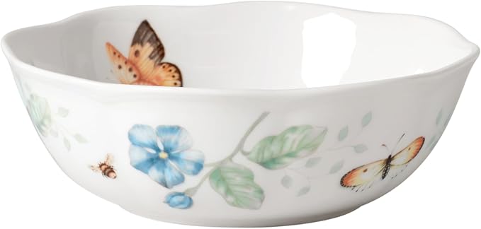 Lenox 806735 Butterfly Meadow All-Purpose Bowl, 1-Piece, 6.25' L x 6.25' W x 2.3' H, 20-Fl oz, Service For 1 by Lenox