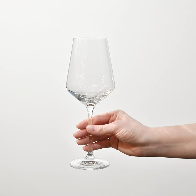Krosno White Wine Glasses Set of 6, 13.2 oz, Avant-Garde Collection | Wine Tumbler with Stem, Lead-Free Crystal Glassware, Drinking Glasses, Elegant Cups, Home & Restaurant, Dishwasher Safe - Image 3