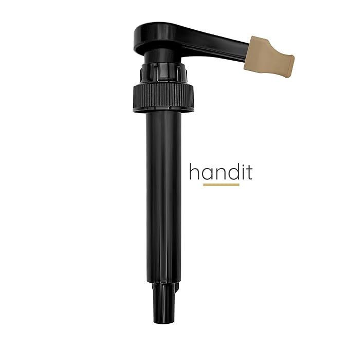 Handit - Coffee Syrup Pump Covers | Caramel Color Rubber Silicone | Keep Syrups Preserved and Clean, Keep Counters, Bottles Clean | Fits Pumps for Torani, DaVinci, Skinny, Monin | 10-Pack