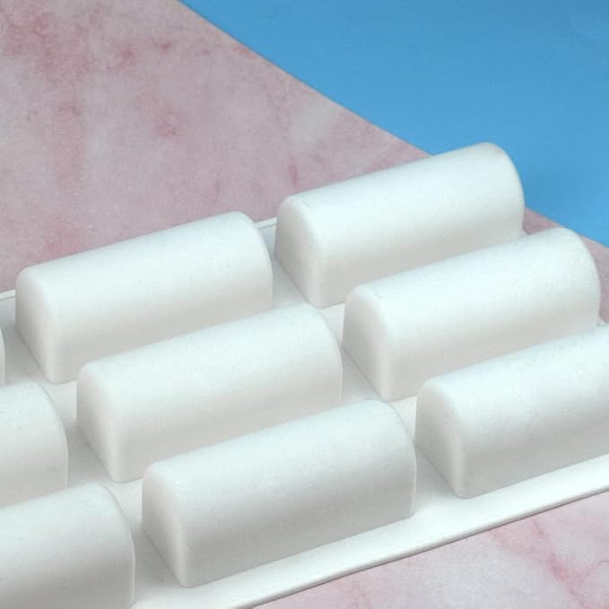 mostsom 3.28'' Length Cylinder Strips Biscuit Chocolate Sticks Cookies Baking Jelly Silicone Mold Ice Tube Making Trays, Perfect Ice Cube Sticks Molds (Cylinder H)