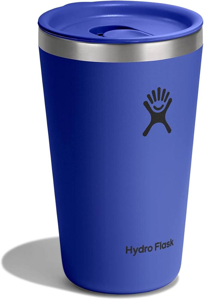 Hydro Flask All Around Tumbler Press-In Lid, Insulated Travel Mug, Stainless Steel Coffee Cup 16 Oz Capri Blue - Image 2