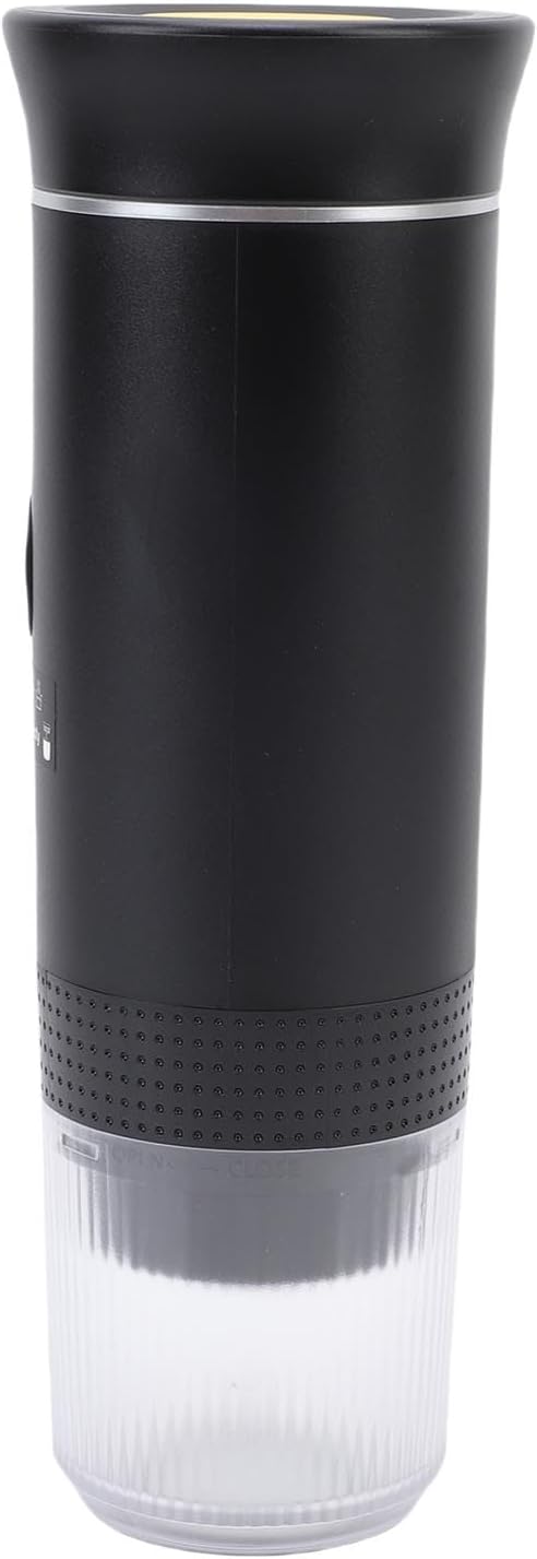Keenso Portable Capsules Coffee Maker ABS 304 Stainless Steel Portable Coffee Machine 72W 120mL 20 Bar USB C Heated Brewing for Travel Office Camping Ground (Black) - Image 3