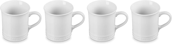 Le Creuset Stoneware Vancouver Mug, Set of 4, 14 oz. each, White - Image 2
