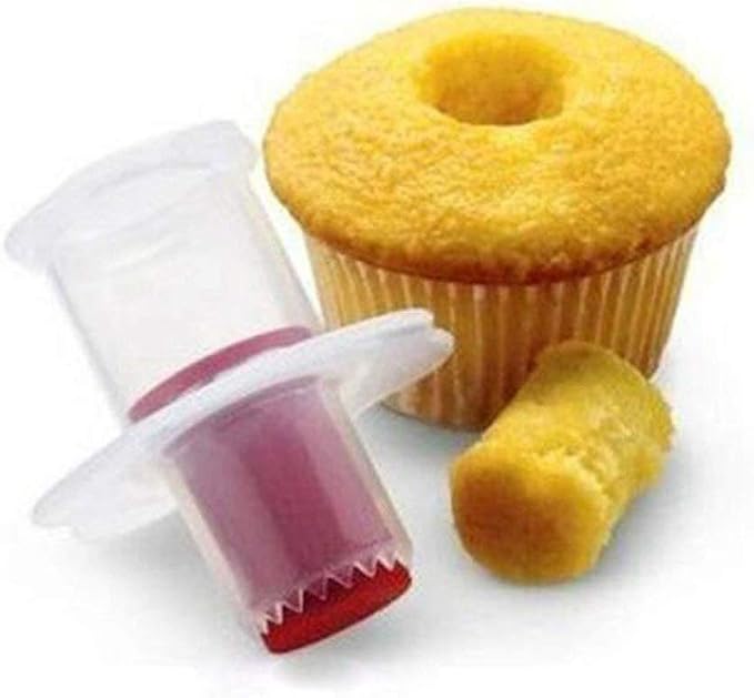 2pcs Cupcake Tools Muffin Cake Pastry Model Plunger Cutter Decorating Plastic Cake Digging Holes Device Filling - Cupcake Hole Punch by Unknown