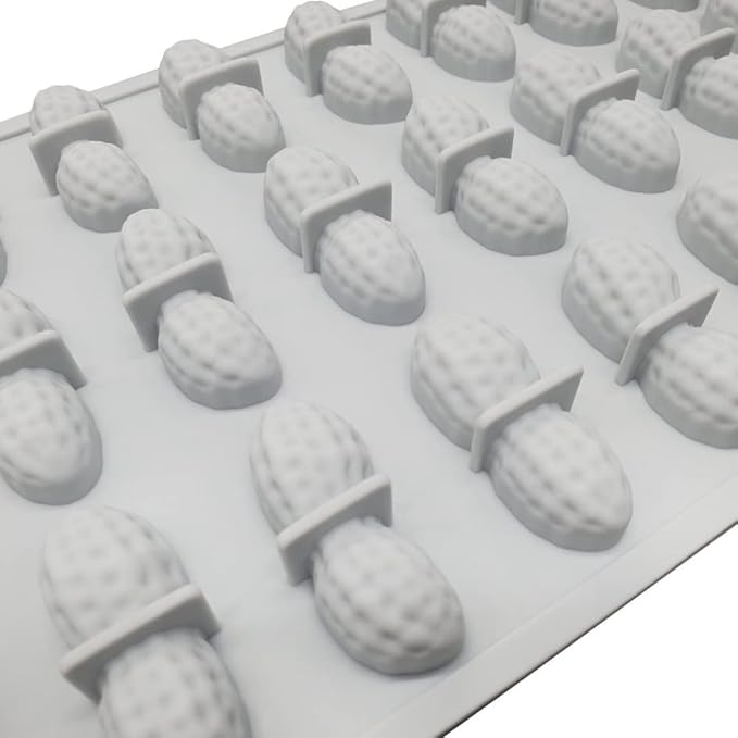 mostsom Silicone Molds for Chocolate Covered Peanut, 24 Cavity Candy Making Mold for Chocolate Covered Raisins, Peanuts, Espresso Coffee Beans, Cashews, Nuts (Peanut G)