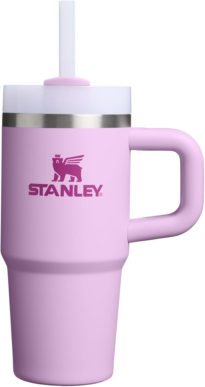 STANLEY Quencher H2.0 Flow State Tumbler, 14 oz, Soft Orchid | Handle and Straw | 3-Position Lid | Cup Holder Compatible for Travel | Insulated Stainless Steel Cup | BPA-Free by Unknown