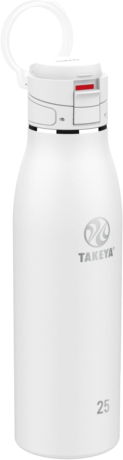 Takeya Traveler Stainless Steel Travel Coffee Mug with Flip-Lock Lid (25 oz, Arctic)- Leakproof Insulated Mug for Coffee & Tea by Takeya