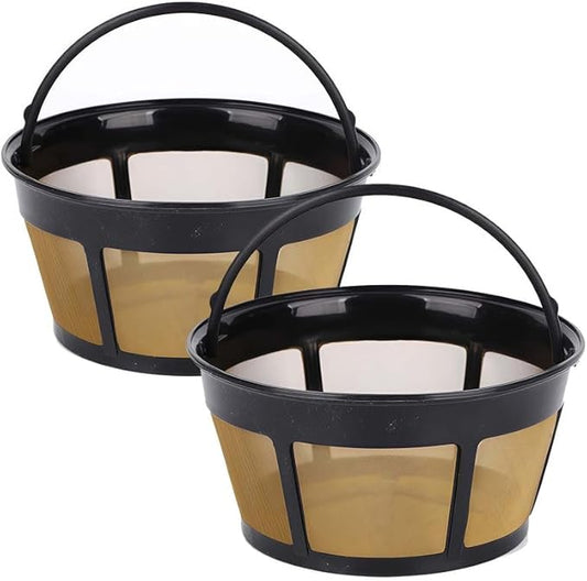 Reusable Coffee Filter, fits Mr. Coffee 10-12 Cup Coffee Maker Coffee Filters for Mr Coffee Filter Basket (2 PCS)