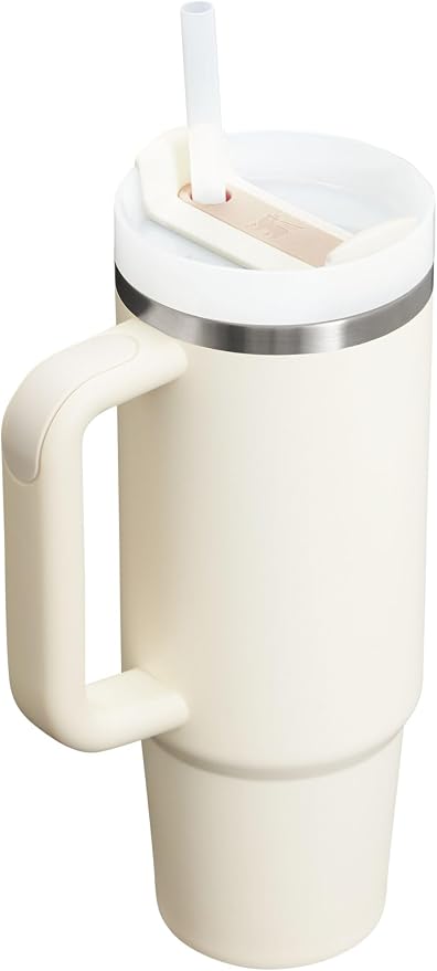 STANLEY Quencher H2.0 Flow State Tumbler, 30 oz, Cream 2.0 | Handle and Straw | 3-Position Lid | Cup Holder Compatible for Travel | Insulated Stainless Steel Cup | BPA-Free - Image 2