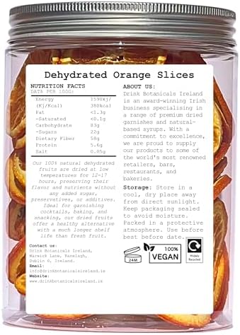 Edible Dried Mixed Flowers & Orange Slices Bundle, 100% Natural Garnish for Cocktails, Tea, Cake Decoration & Desserts, PET Jars, 7.05 oz Total - Image 5