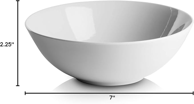 10 Strawberry Street Simply White 7" Coupe Cereal Bowl, Set of 6 - Image 7