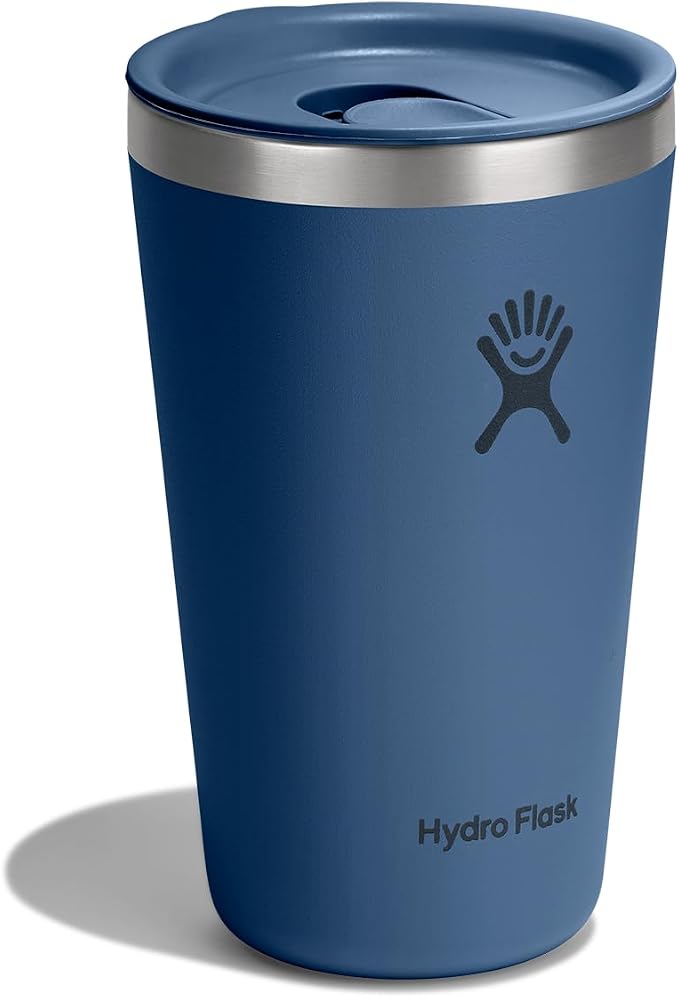 Hydro Flask All Around Tumbler Press-In Lid, Insulated Travel Mug, Stainless Steel Coffee Cup 16 Oz Harbor Blue - Image 2