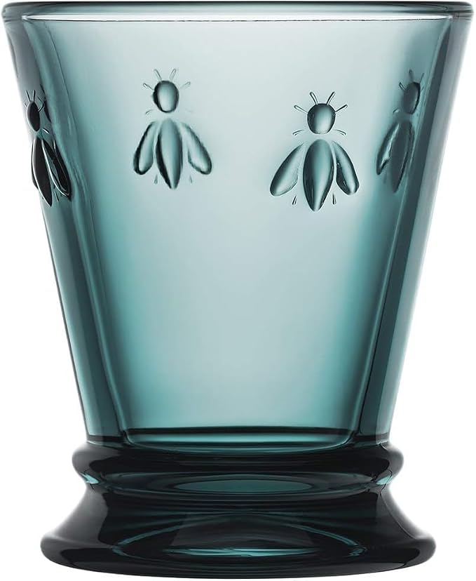 La Rochere Bee Blue Tumbler Set/6 - La Rochere Bee Glassware Sets - Image 2