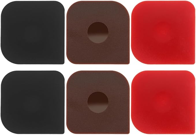 LIFKOME 6pcs Plastic Dough Scraper Tool for Kitchen Food Preparation, Non-scratch PC Material Ergonomic Design for Precise Cutting and Versatile Use in Cleaning Cast Iron Skillet by LIFKOME