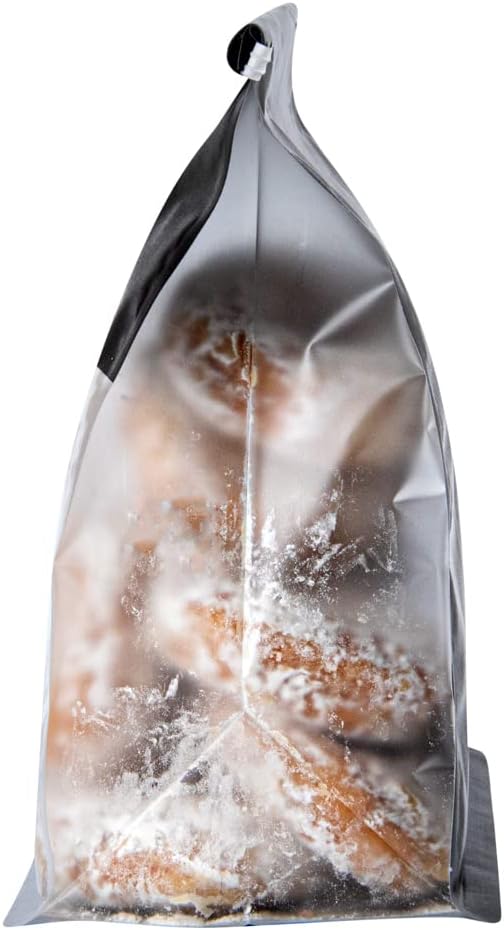 Restaurantware-Bag Tek 8.6 x 4.5 x 10.6 Inch Tin Tie Bags With Windows, 100 Resealable Bakery Bags With Windows - Flat Bottom, For Cookies or Coffee Beans, Black Cotton Paper Tin Tie Bags - Image 11