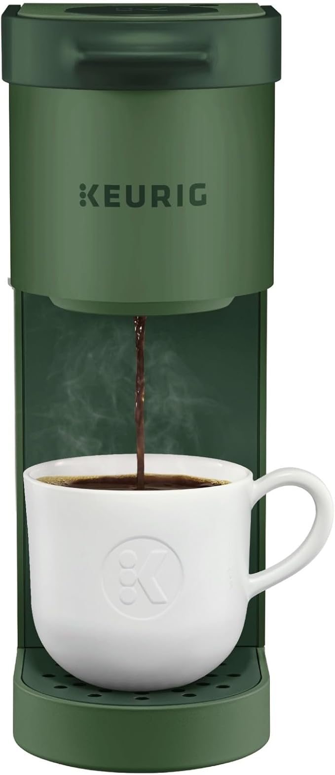 Keurig K-Mini Single Serve K-Cup Pod Coffee Maker, 6 to 12oz Brew size, with Cord Storage, Perfect for Small Spaces, Evergreen | Cord Storage, Small Spaces, Evergreen - Image 2