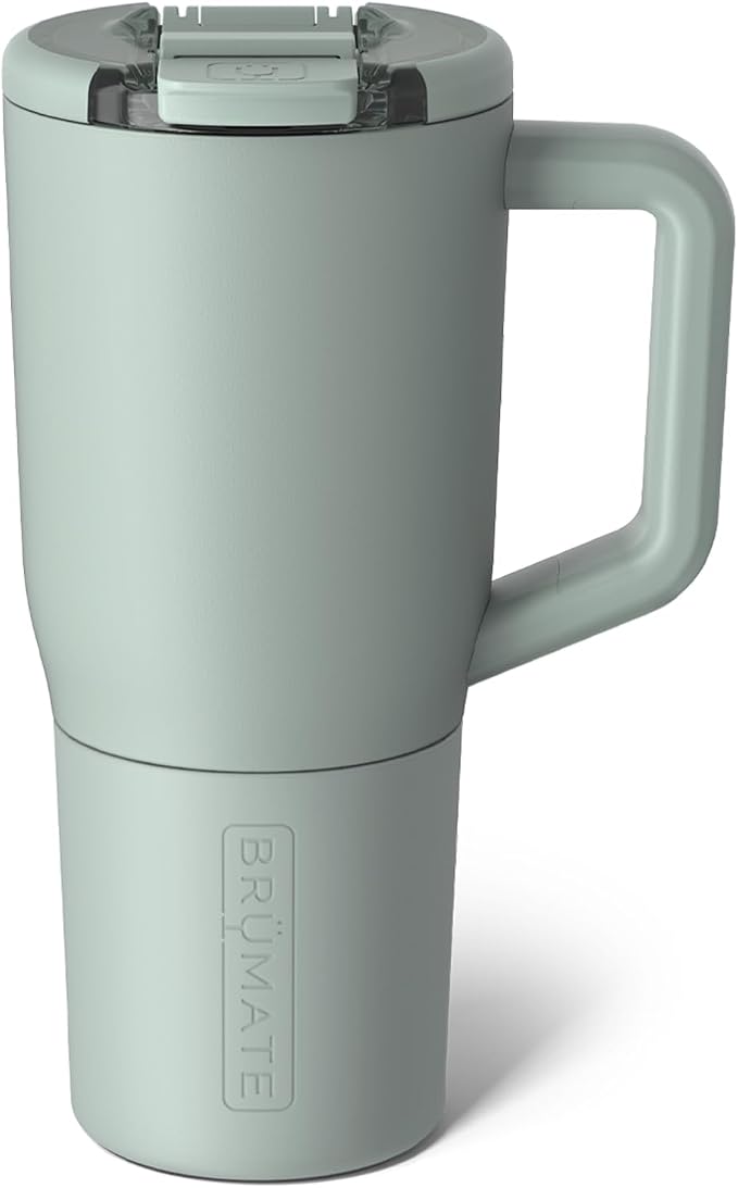 BrüMate Müv - 25oz 100% Leak Proof Insulated Coffee Mug with Handle & Lid - Stainless Steel Coffee Travel Mug - Double Walled Coffee Cup (Sage) by Br%C3%BCMate