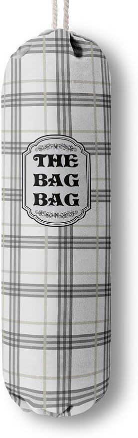 Classic Buffalo Check Plaid Grocery Bags Holder Organizer For Shopping Bags, Wall Mount Plastic Bags Storage Container Dispensers, Kitchen Housewarming Gifts For Women Family Friends Grandma Mom (A-9) by HiLus