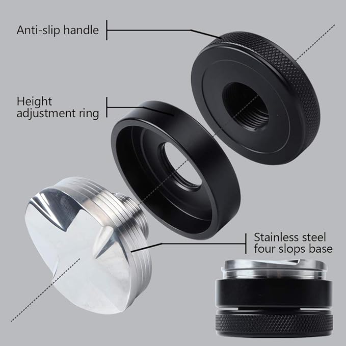 Coffee Leveler Espresso Distribution Tool Coffee Distributor 53 mm Espresso Leveler of Coffee Powder in Portafilter Before Tamping