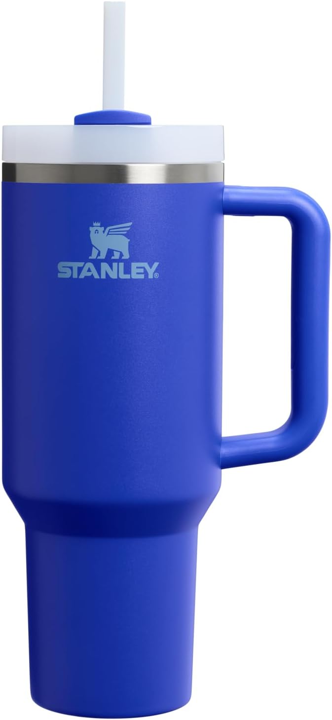 STANLEY Quencher H2.0 Flow State Tumbler, 40 oz, Cobalt | Handle and Straw | 3-Position Lid | Cup Holder Compatible for Travel | Insulated Stainless Steel Cup | BPA-Free by Unknown