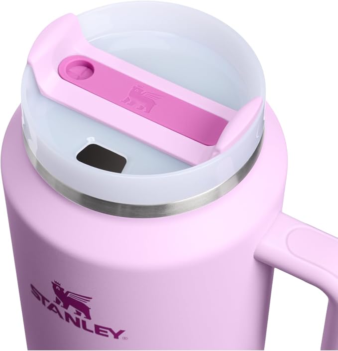 STANLEY Quencher H2.0 Flow State Tumbler, 64 oz, Soft Orchid | Handle and Straw | 3-Position Lid | Large Capacity for Travel & Sports| Insulated Stainless Steel Cup | BPA-Free - Image 2