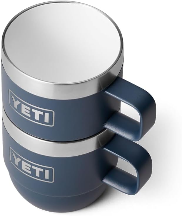 YETI Rambler 6 oz Stackable Mug, Stainless Steel, Vacuum Insulated Espresso/Coffee Mug, 2 Pack - Image 8