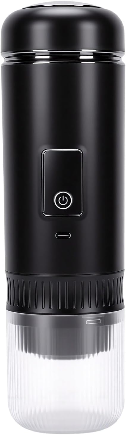 Focket Portable Coffee Maker, 200ml Rechargeable Cordless with 7800mAh Battery Electric Machine Compact Design for Travel RV Hiking Office Car Camping Home by Focket