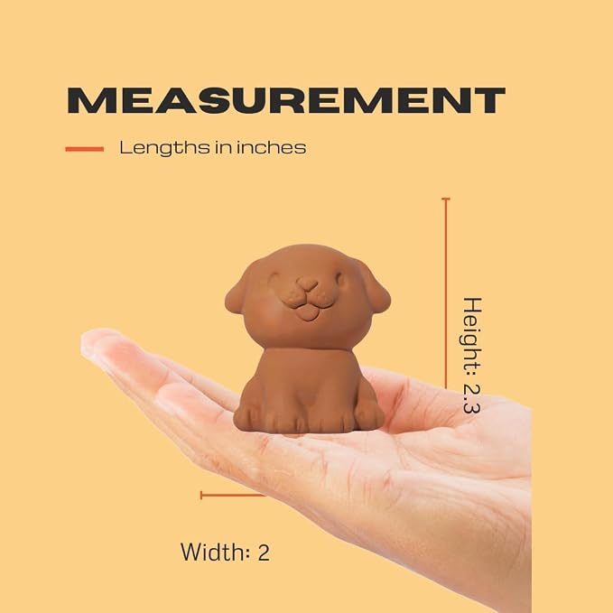 Sifri 3D Brown Sugar Keeper 2-in-1 Set – Terracotta Clay Puppy & Spoon Saver Softener – Cute Kitchen Storage & Freshness Holder for Sugar – Gift for Bakers (1, Dog and Spoon) - Image 3