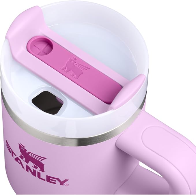STANLEY Quencher H2.0 Flow State Tumbler, 14 oz, Soft Orchid | Handle and Straw | 3-Position Lid | Cup Holder Compatible for Travel | Insulated Stainless Steel Cup | BPA-Free - Image 2