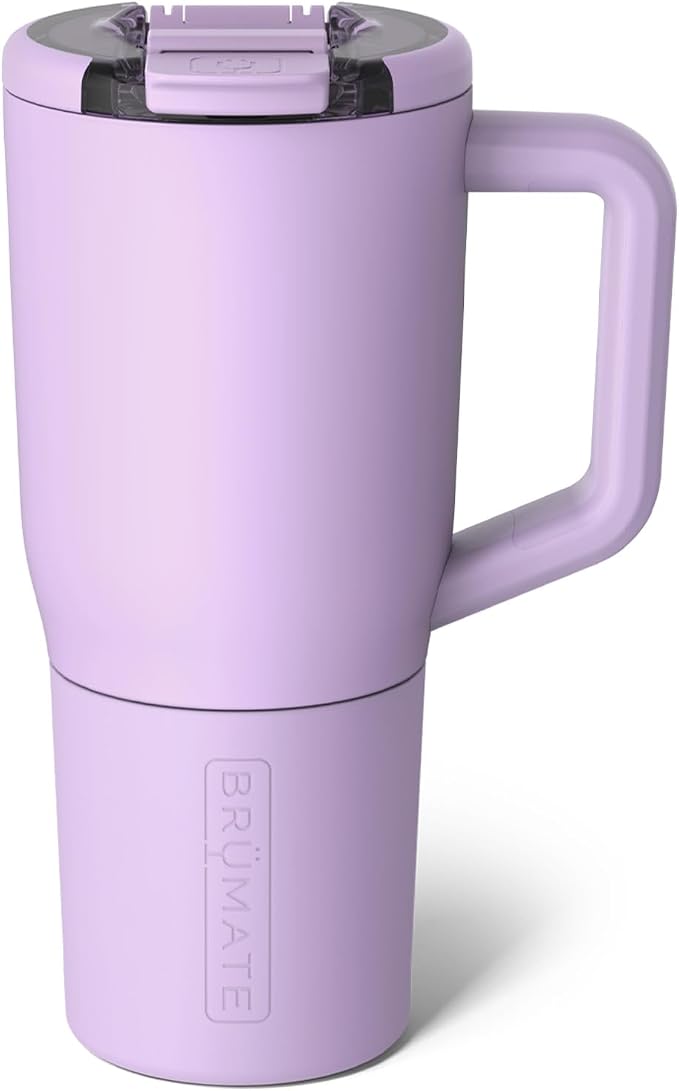 BrüMate Müv - 25oz 100% Leak Proof Insulated Coffee Mug with Handle & Lid - Stainless Steel Coffee Travel Mug - Double Walled Coffee Cup (Lavender) by Br%C3%BCMate