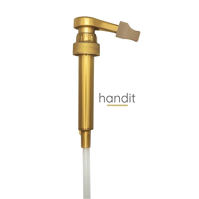Handit - Coffee Syrup Pump Covers | Caramel Color Rubber Silicone | Keep Syrups Preserved and Clean, Keep Counters, Bottles Clean | Fits Pumps for Torani, DaVinci, Skinny, Monin | 10-Pack