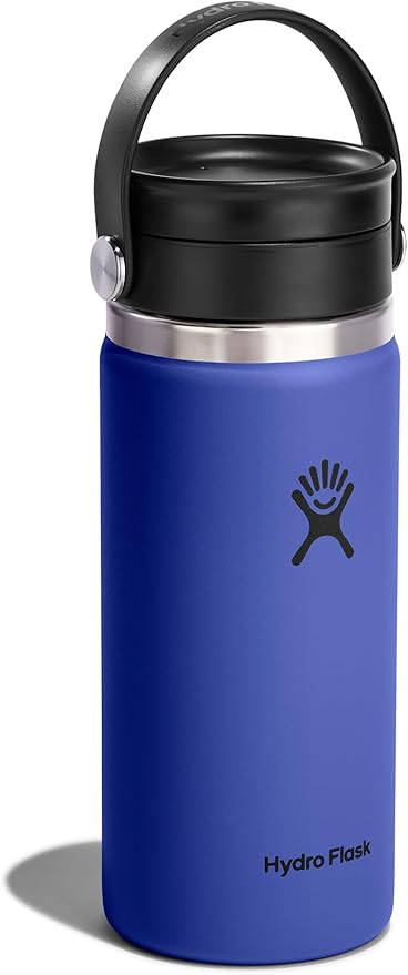 Hydro Flask Flex Sip Coffee Tumbler – Insulated Stainless Steel, Non Spill, Leak Proof Travel Coffee Cup 16 Oz Capri Blue - Image 2