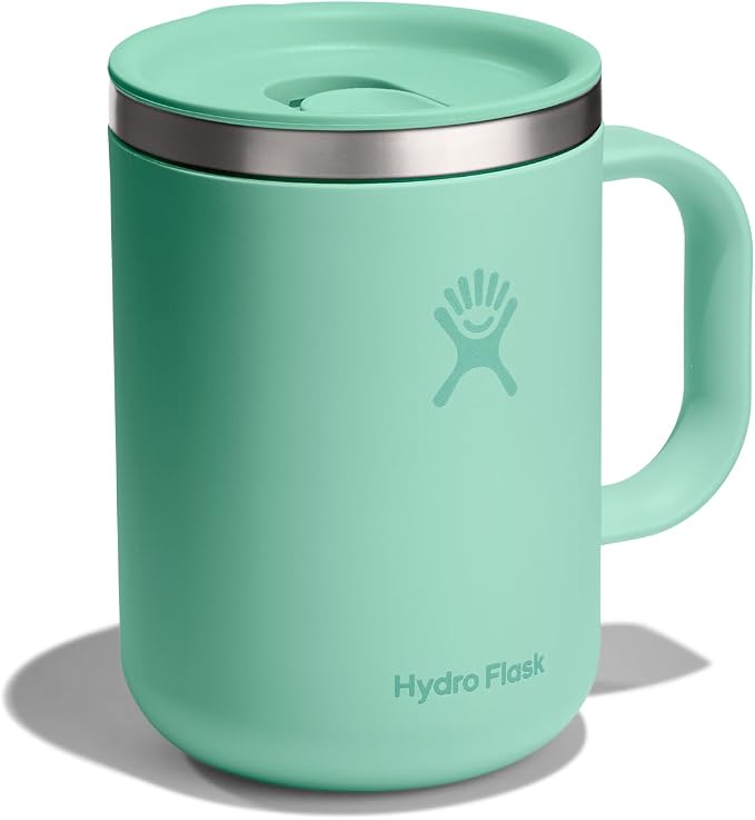 Hydro Flask Coffee Mug – Insulated Stainless Steel, Non Spill, Leak Resistant Travel Mug 24 Oz Mermaid Green - Image 2