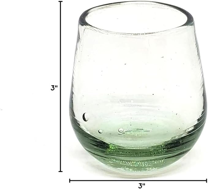 Clear 6 oz Roly Poly Glasses (set of 6), Recycled Glass, Lead-free, Toxin-Free (6 oz Roly Poly) - Image 5