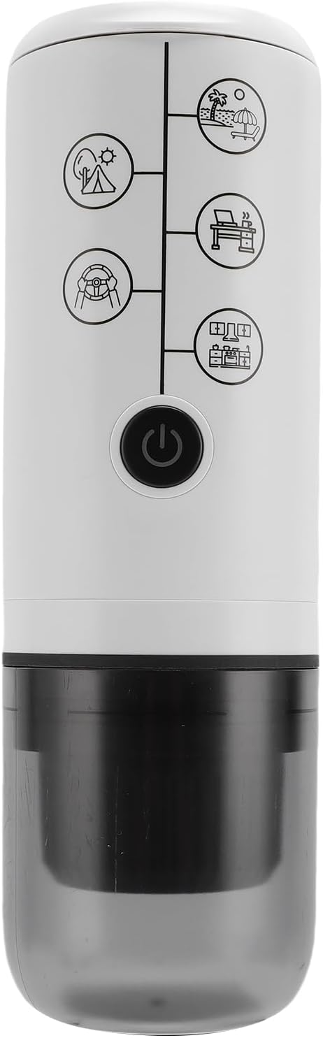 SUNGOOYUE Portable Coffee Machine Cordless Coffee Maker 17 Bar Automatic Brewer with 2600mAh Battery 120ml Water Tank for Road Trips Camping Car Travel Office Home - Image 2