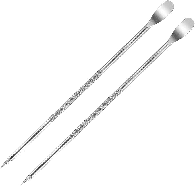 Stainless-steel Coffee Latte Art Pen - Spice Pen Cappuccino Espresso Machine Accessory Fancy Stitch Barista Tool, 2 Pieces…
