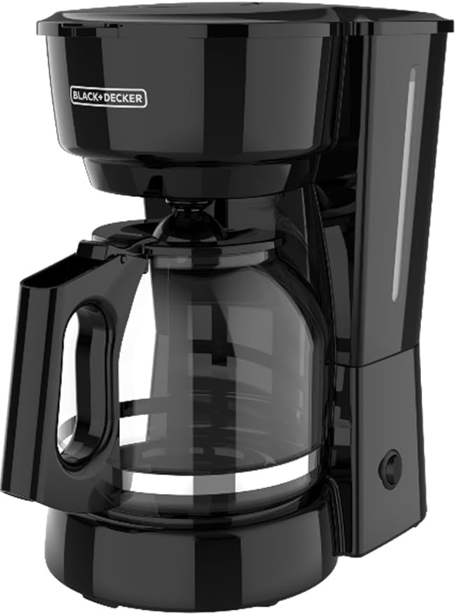 BLACK+DECKER 12-Cup Coffee Maker with Easy On/Off Switch, Easy Pour, Non-Drip Carafe with Removable Filter Basket, Vortex Technology, Black by Unknown