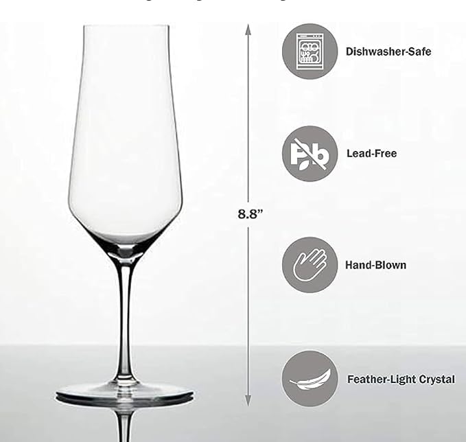 Zalto Denk'Art Beer Hand-Blown Crystal Wine Glasses | 6 Pack Box - Image 2
