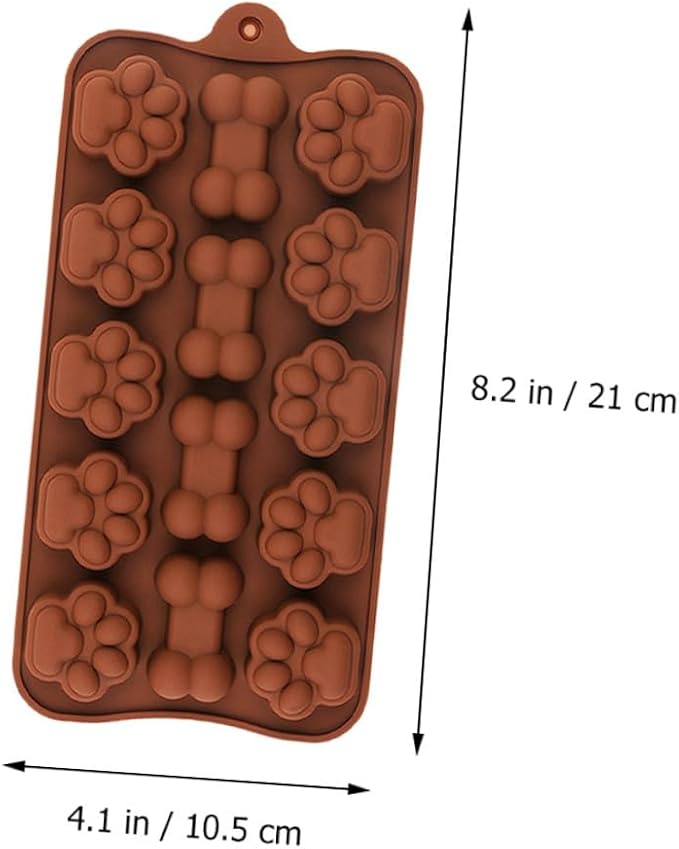 Adorable Silicone Chocolate Mold for DIY Candy Baking Tear- Candy Bar Molds with Cat Claw Bone Shapes Non-stick Silicone Kitchen Bakeware