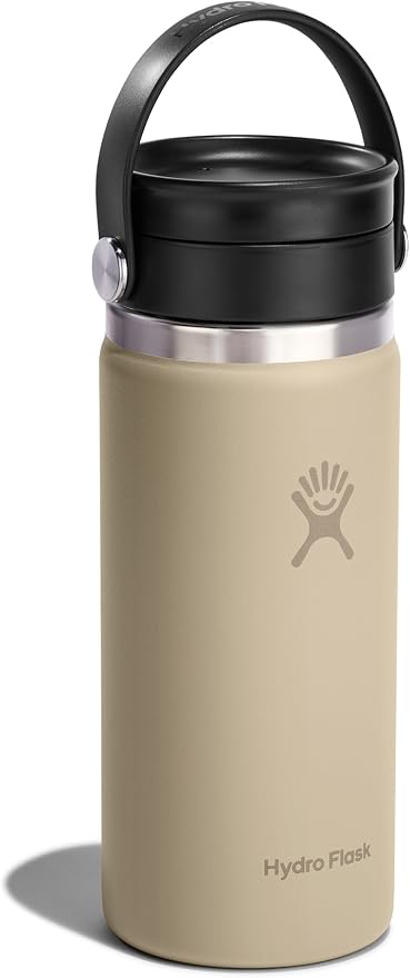 Hydro Flask Flex Sip Coffee Tumbler – Insulated Stainless Steel, Non Spill, Leak Proof Travel Coffee Cup 16 Oz Oat Tan - Image 2