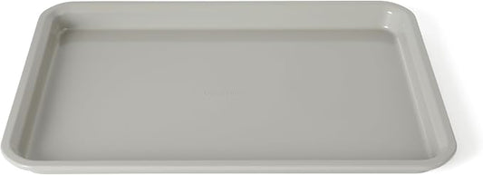 Calphalon Legacy 13 x 9 Inch PFA Free Nonstick Cookie Sheet Baking Pan in Taupe, Durable Heavy Gauge Steel Bakeware for Even Heating, Oven Safe Baking Tray for Cookies by Unknown