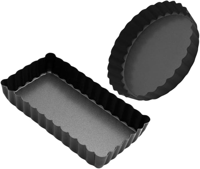 SOLUSTRE 3sets Non Stick Baking and Cake Molds for Oven Use for Tart Quiche and Pizza Baking Home Kitchen and Shop 2pcs*3 - Image 2
